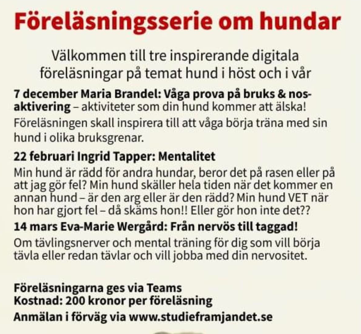 Föreläsningar